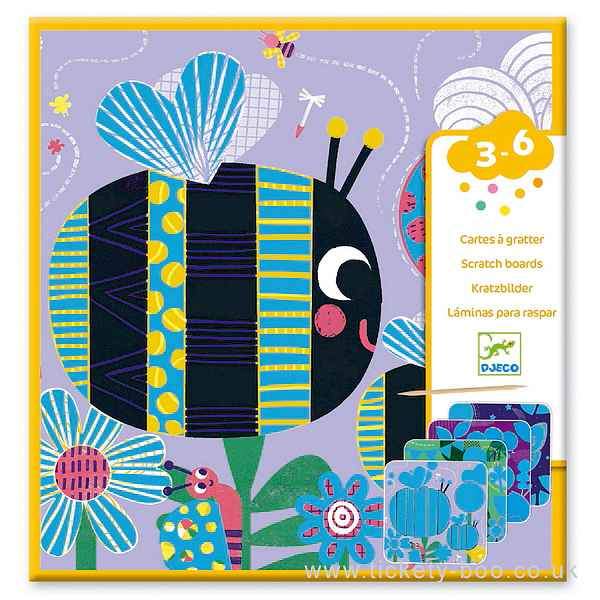 Djeco Scratch Cards - Bugs - Timeless Toys