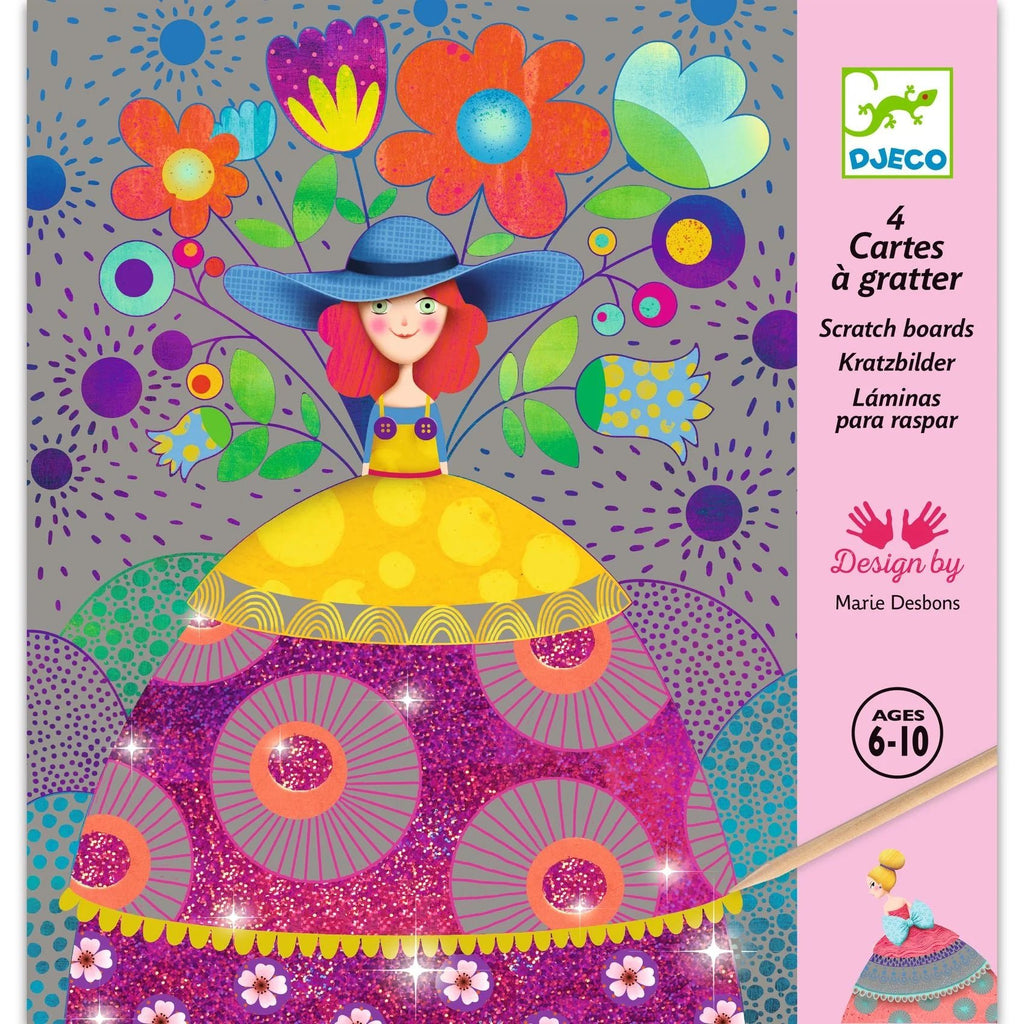 Djeco Scratch Cards - The Beauties' Ball - Timeless Toys