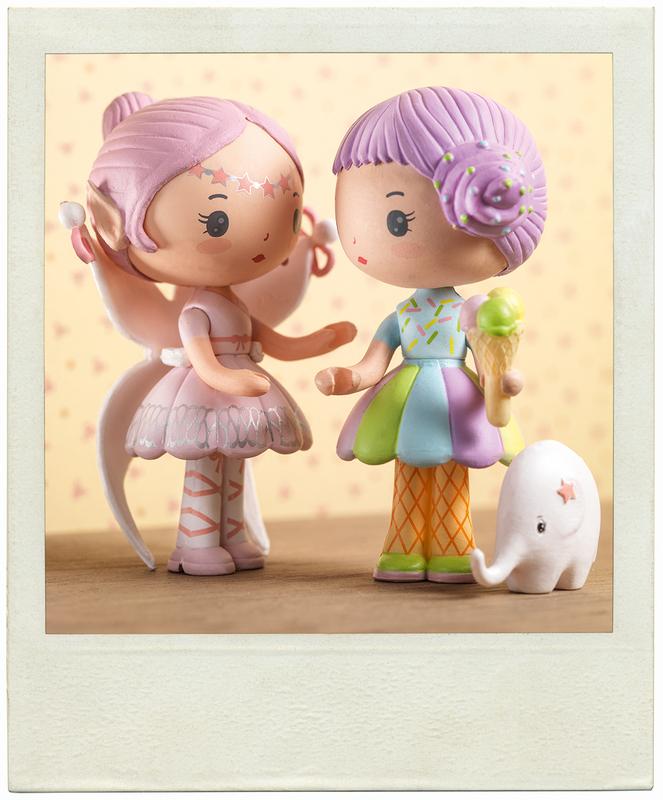 Djeco Tinyly - Elfe and Bolero doll figurines - Timeless Toys