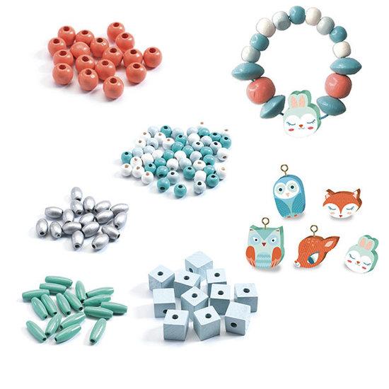 Djeco Wooden Beads - Little Animals - Timeless Toys