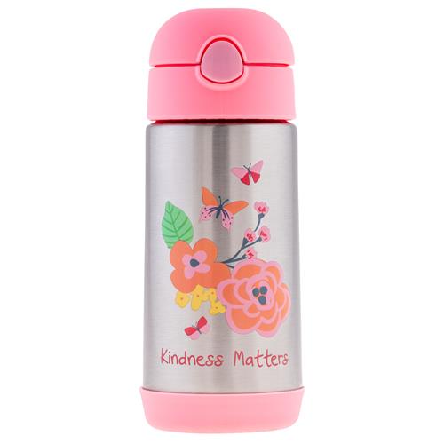 Double Wall Stainless Steel Bottle - Floral by Stephen Joseph - Timeless Toys