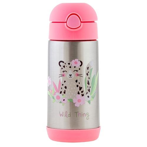 Double Wall Stainless Steel Bottle - Leopard by Stephen Joseph - Timeless Toys