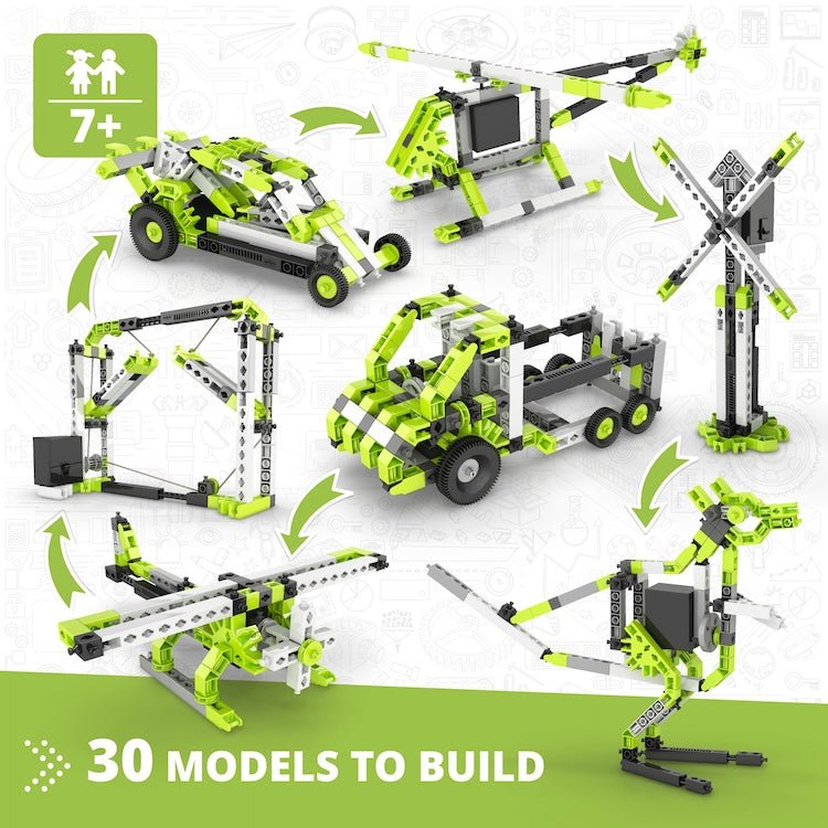 Engino: Creative Builder - 30 Multi-Model Motorised Construction Toy - 7yrs+ - Timeless Toys