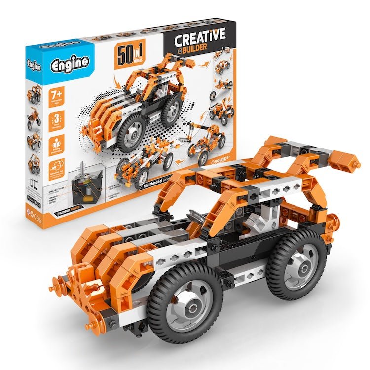 Engino: Creative Builder 50 Multi-Models Motorised Construction Toy - 7yrs+ - Timeless Toys