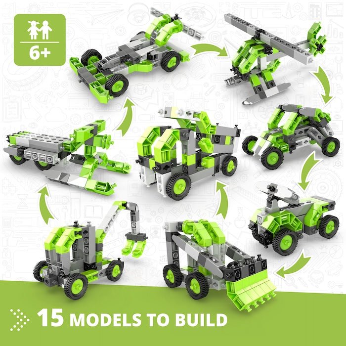 Engino: Creative Builder Multi-Model set (15 models) 6yrs+ - Timeless Toys