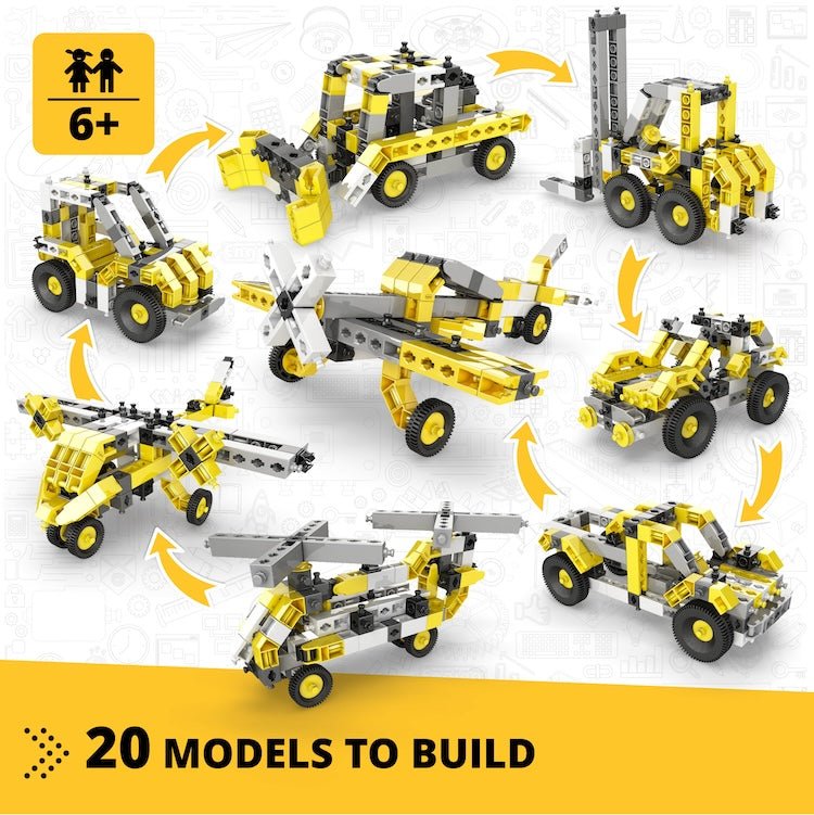 Engino: Creative Builder Multi-Model set (20 models) 6yrs+ - Timeless Toys