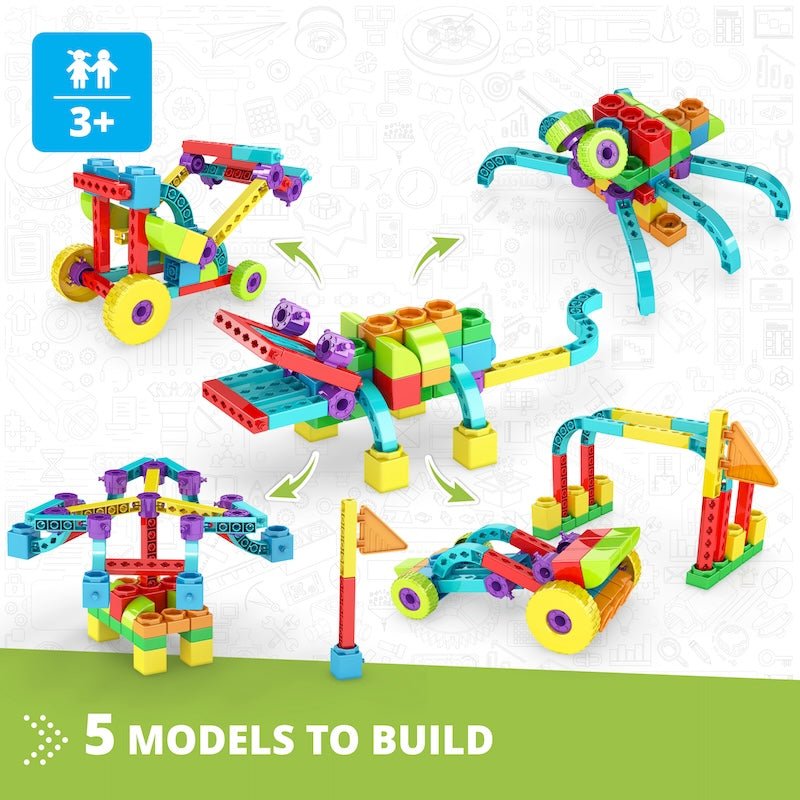 Engino: Qboidz Alligator Construction Toy (5 models) 3yrs+ - Timeless Toys