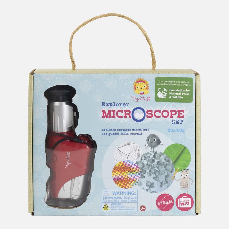 Explorer Microscope Set by Tiger Tribe - Timeless Toys