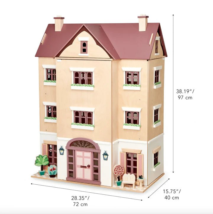 Fantail Hall Dolls House (excluding furniture) - Timeless Toys