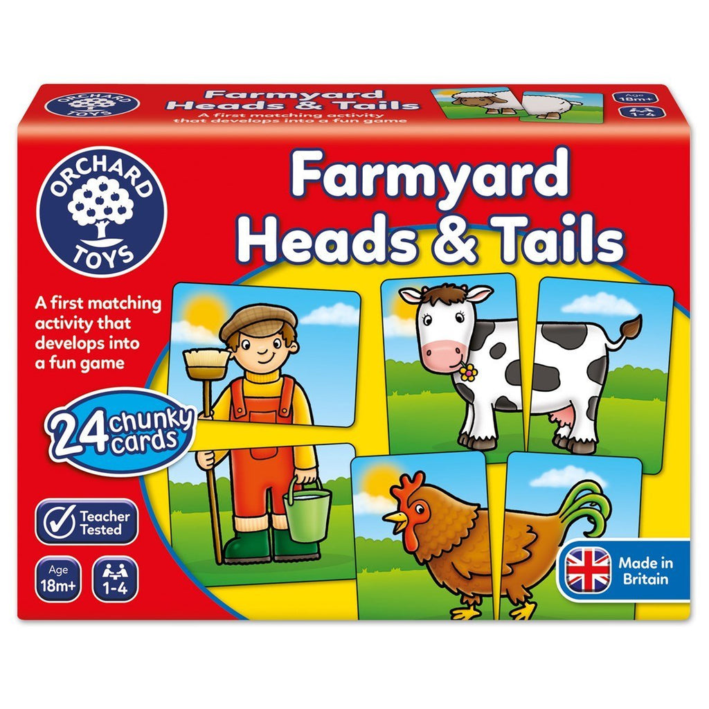 Farmyard Heads and Tails Game - Timeless Toys