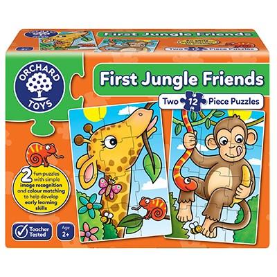 First Jungle Friends (2 x 12 piece puzzles) - Timeless Toys