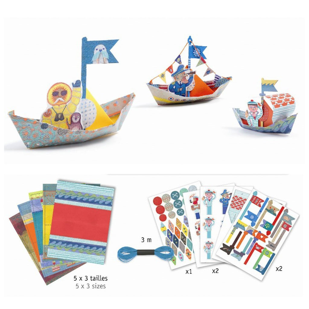 Floating Boats Origami by Djeco - Timeless Toys