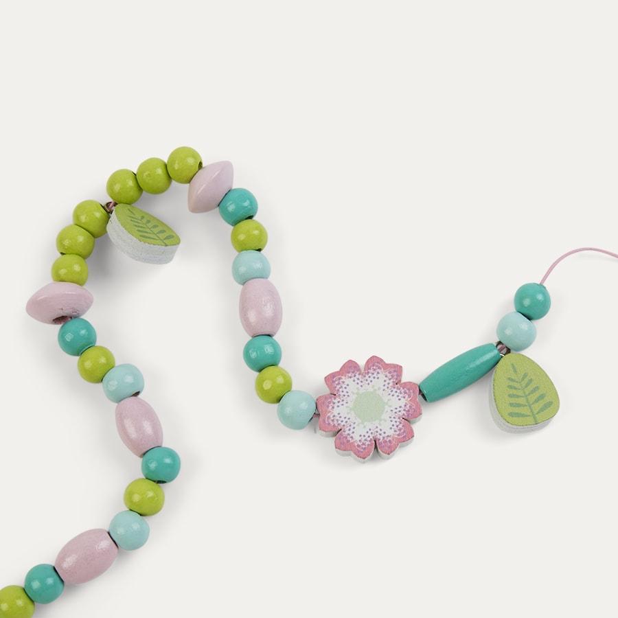 Flowers and Leaves Wooden Beads by Djeco - Timeless Toys