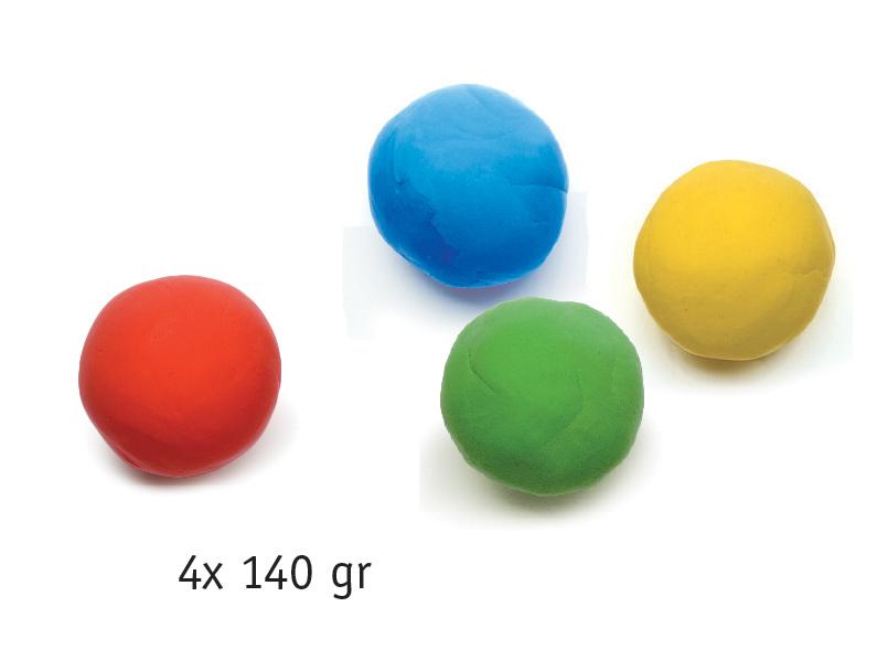 Four Tubs of Play Dough - Basic Colours - Timeless Toys