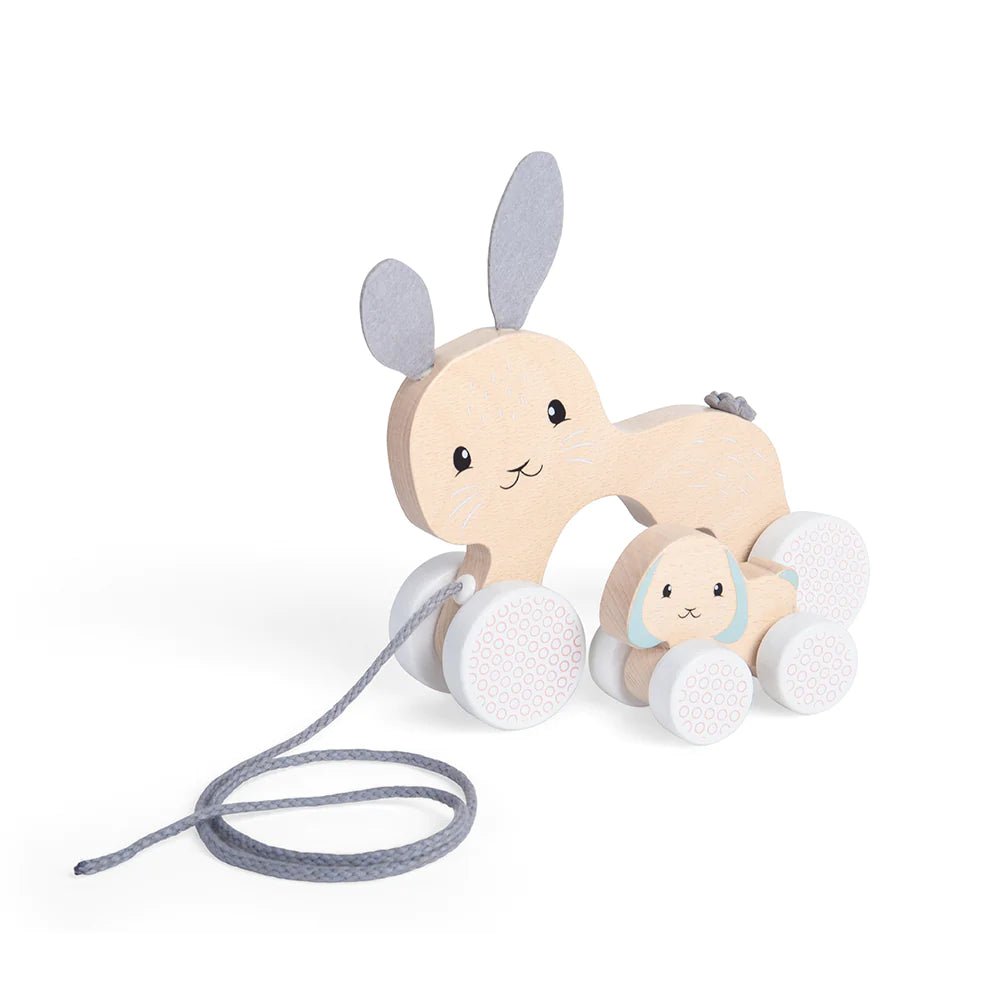 FSC® Certified Pull Along Bunny & Baby by Bigjigs - Timeless Toys