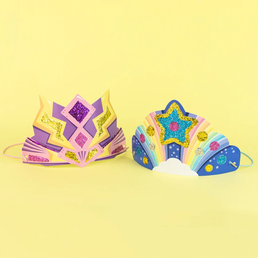 Glitter Goo Crowns - Super Rainbow by Tiger Tribe (3 - 6yrs) - Timeless Toys