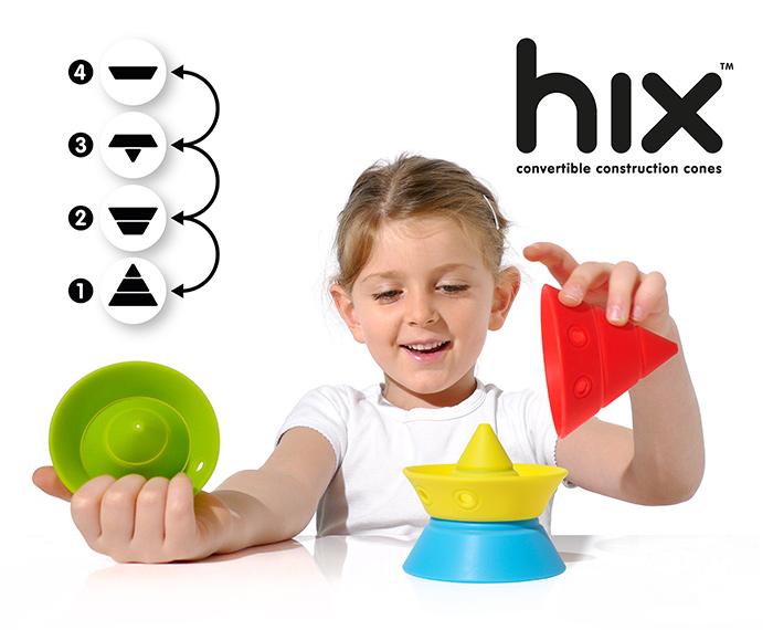 Hix - Set of Convertible Construction Cones - Timeless Toys