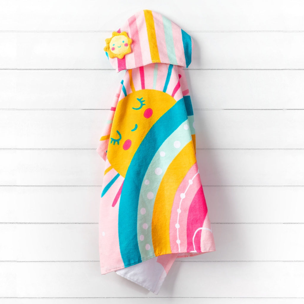 Hooded Beach Towel Rainbow by Stephen Joseph - Timeless Toys