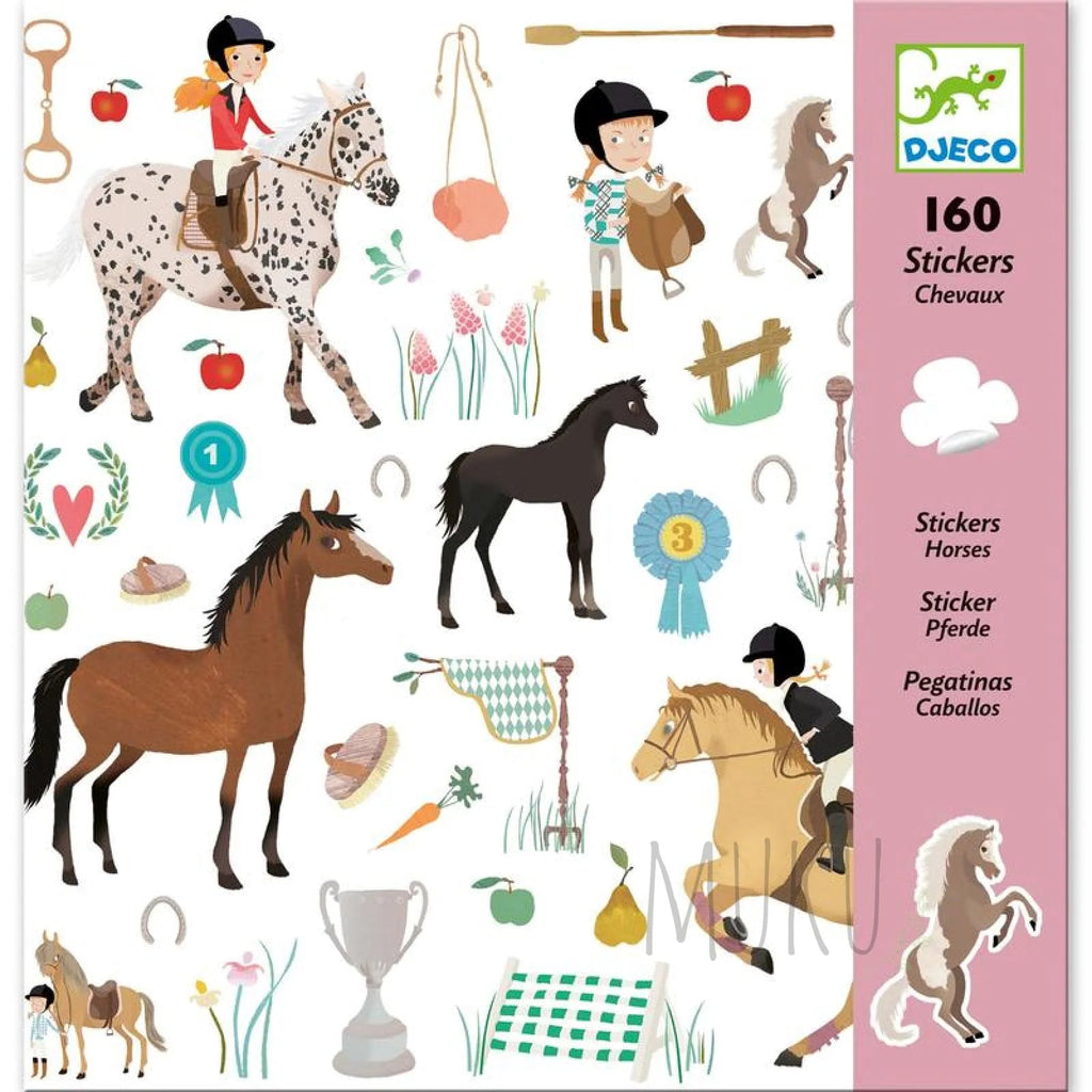 Horses Sticker Pack by Djeco - Timeless Toys