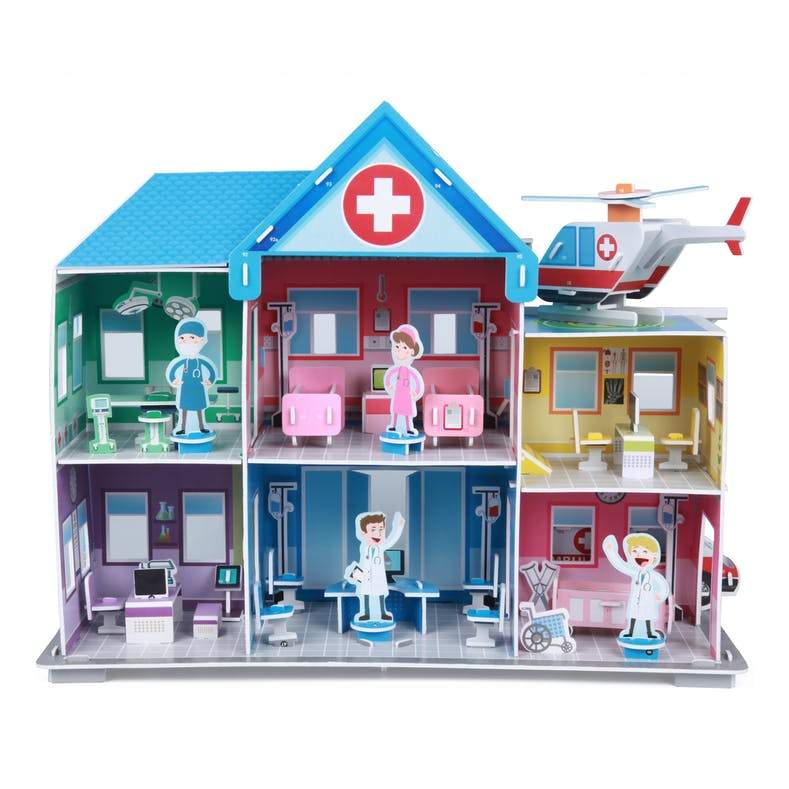 Hospital 3D Construction Craft by Fiesta Crafts – Timeless Toys