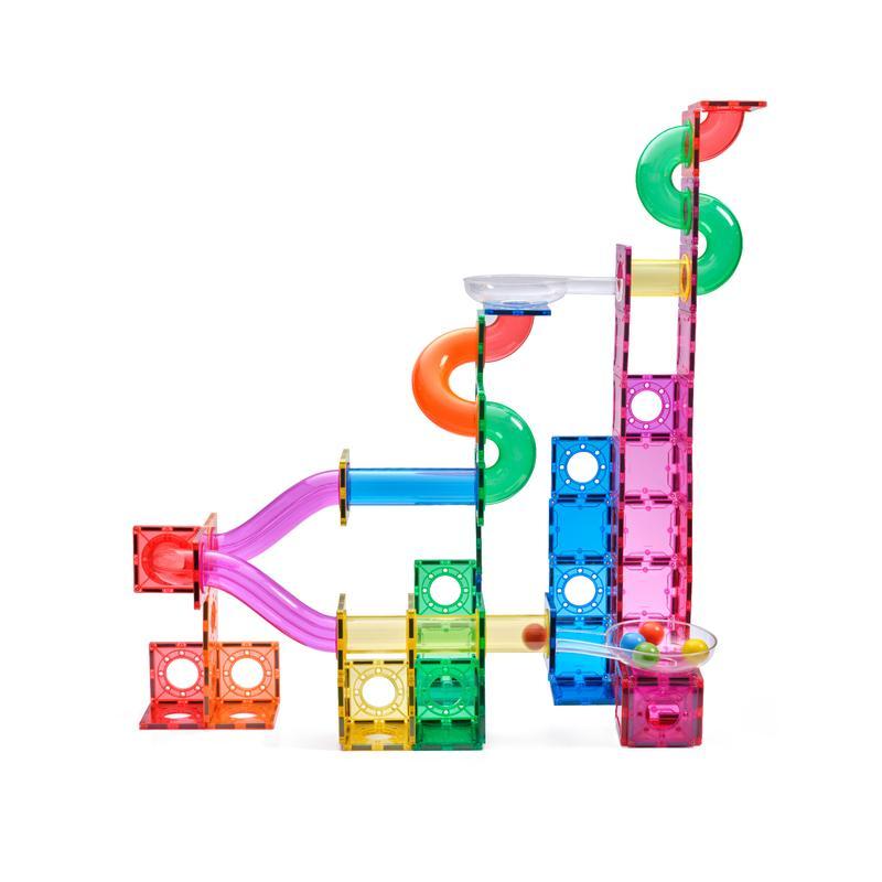 Imagimags 98 piece Marble Run Magnetic Building Tile Set - Timeless Toys