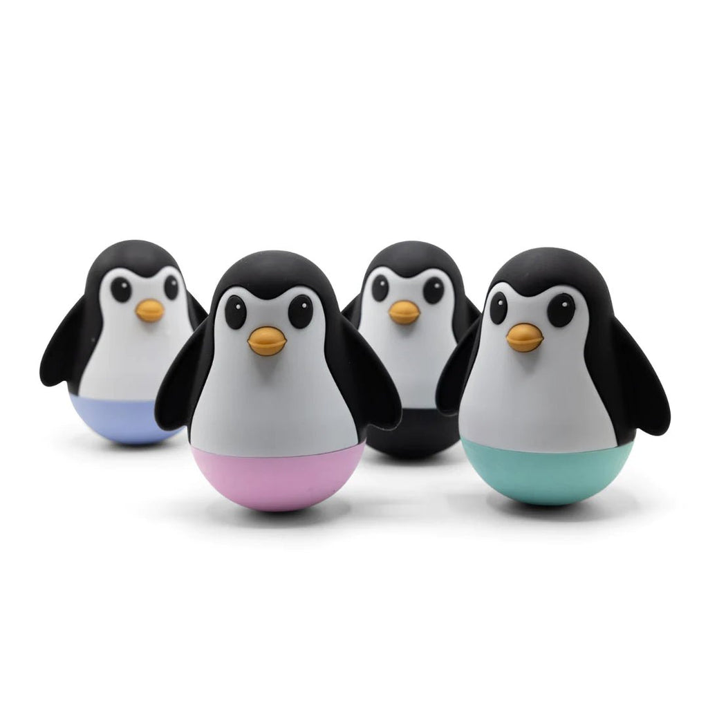 Jellystone Penguin Wobble Toy - Mint / Black / Bubblegum / Blue - Timeless Toys