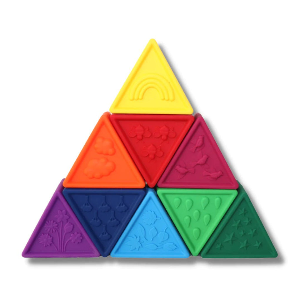Jellystone Triblox - Sensory Silicone Blocks - Rainbow Bright - Timeless Toys