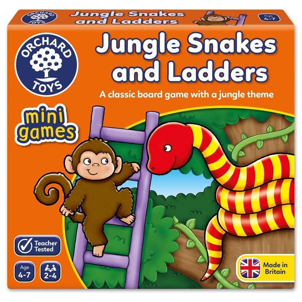 Jungle Snakes and Ladders Mini Game - Timeless Toys