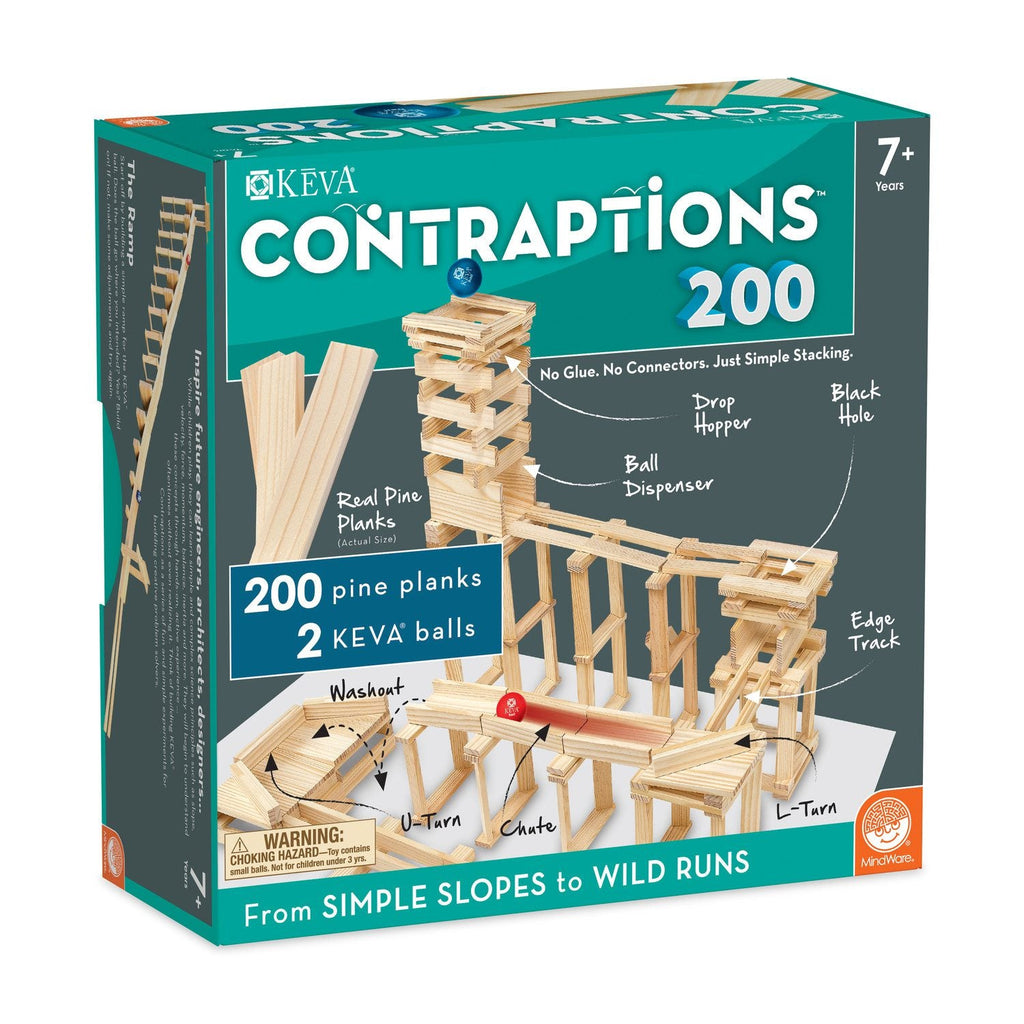 Keva Contraptions 200 Piece Set- Mindware - Timeless Toys