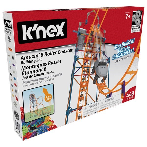 K'Nex Amazin' 8 Roller Coaster building set - Timeless Toys