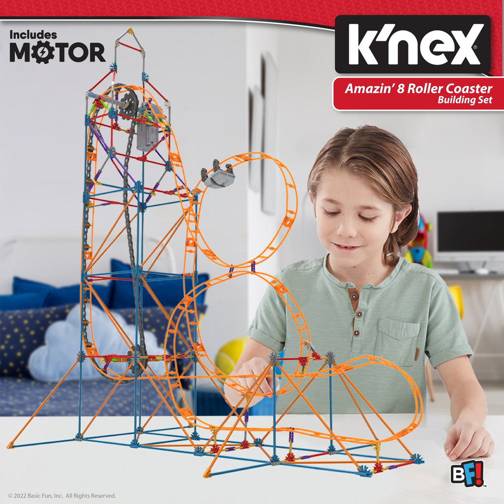 K'Nex Amazin' 8 Roller Coaster building set - Timeless Toys