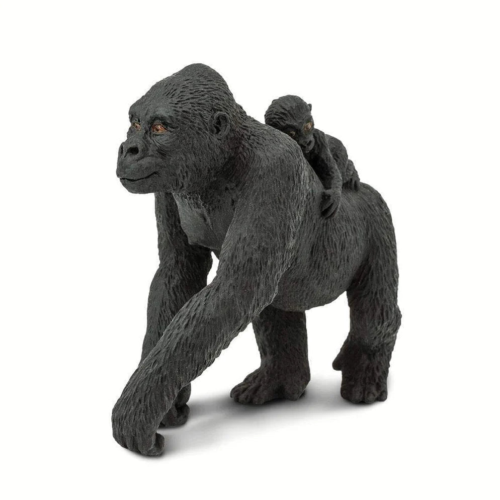 Lowland Gorilla with baby - Safari Ltd - Timeless Toys