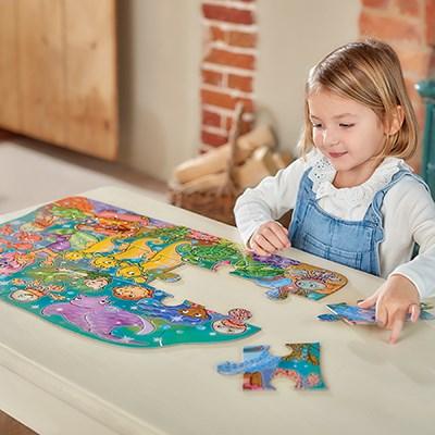 Mermaid Fun - 15 piece shaped jigsaw puzzle - Timeless Toys