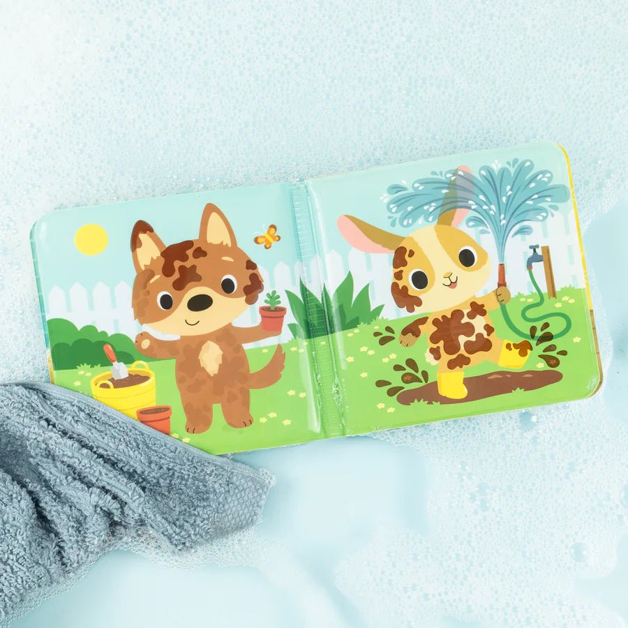 Messy Farm Bath Book by Tiger Tribe (6mths - 3yrs) - Timeless Toys