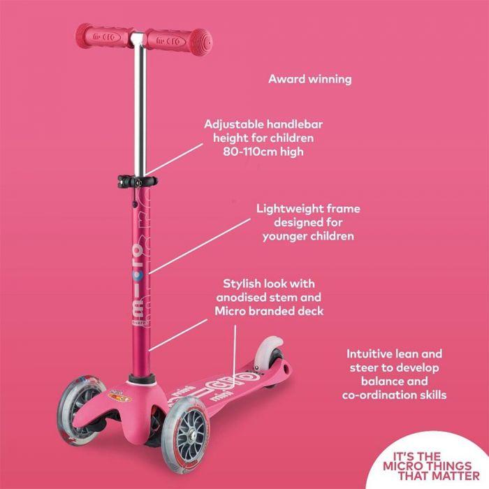 Micro Mini Deluxe Scooter - Pink - Timeless Toys