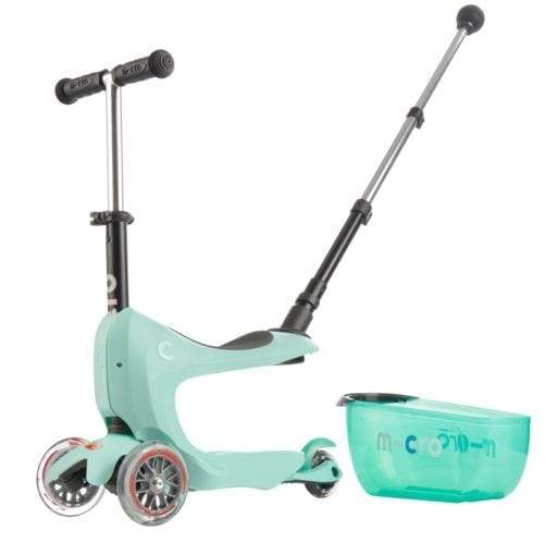 Micro Mini2Go Deluxe Plus Ride On and Scooter - Mint - Timeless Toys