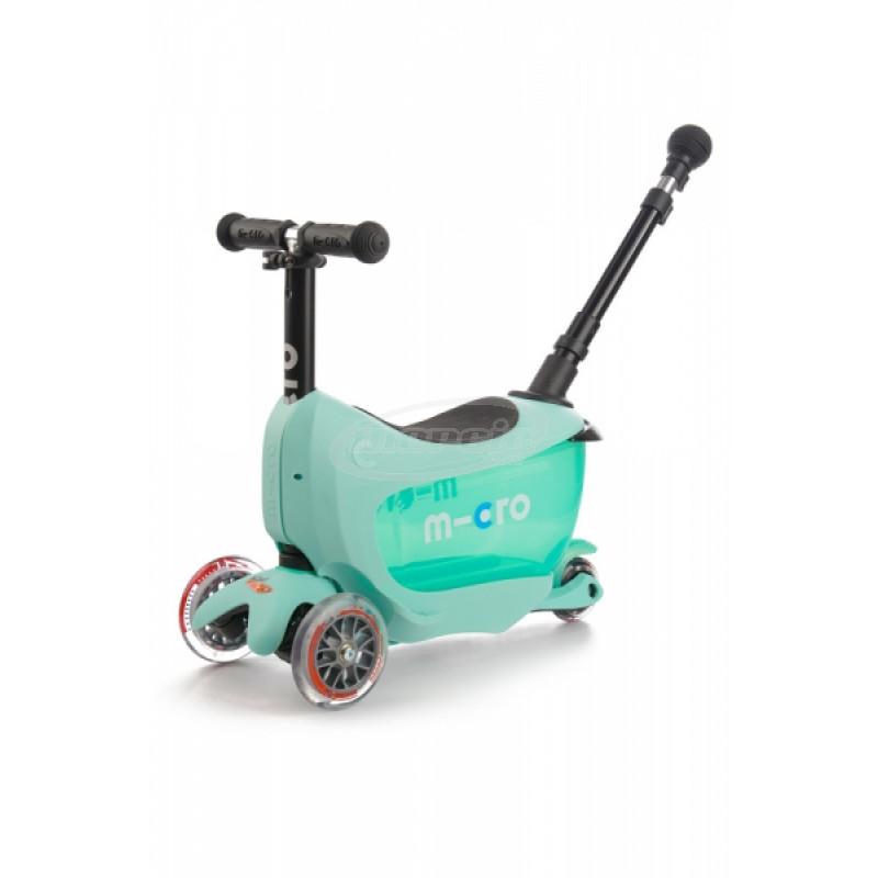 Micro Mini2Go Deluxe Plus Ride On and Scooter - Mint - Timeless Toys