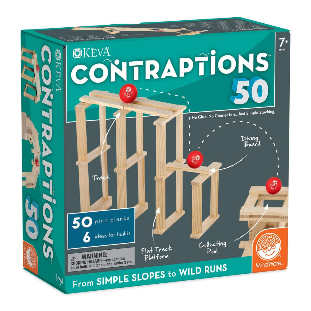 Mindware Keva Contraptions - 50 piece plank set - Timeless Toys