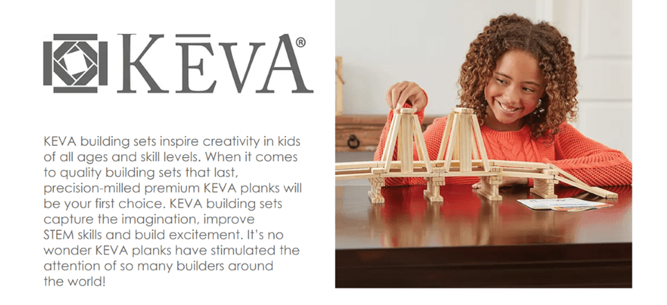Mindware Keva Contraptions - 50 piece plank set - Timeless Toys