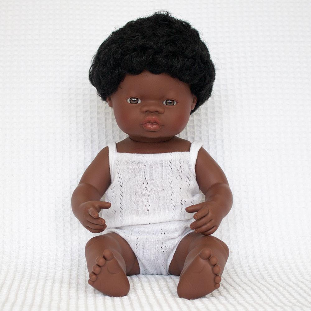 Miniland African Boy Doll - 38cm - Timeless Toys