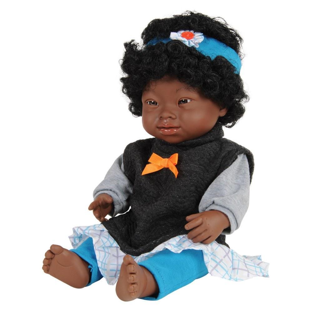 Miniland African Girl Doll with Down Syndrome - 38cm - Timeless Toys