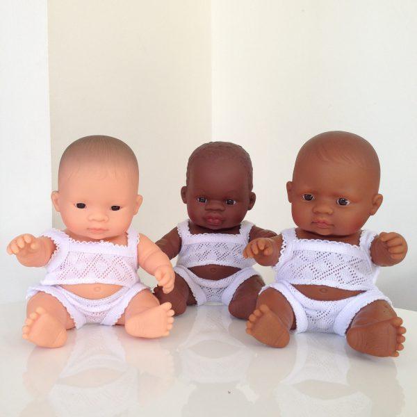 Miniland Asian Baby Boy Doll - 21cm - Timeless Toys