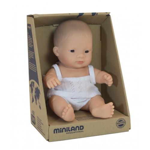 Miniland Asian Baby Boy Doll - 21cm - Timeless Toys