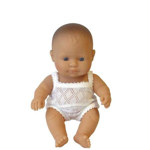 Miniland Caucasian Baby Girl Doll - 21cm - Timeless Toys