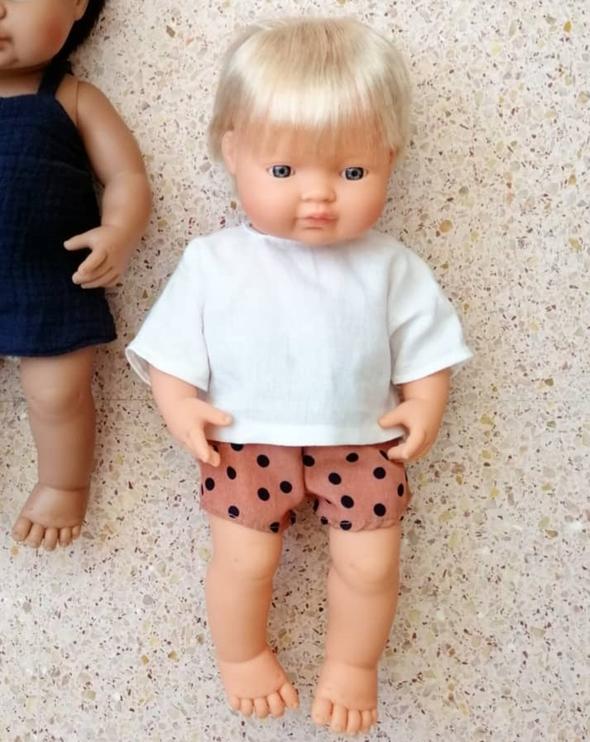 Miniland Caucasian Blonde Boy Doll - 38cm - Timeless Toys