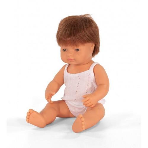 Miniland Caucasian Redhead Boy Doll - 38cm - Timeless Toys
