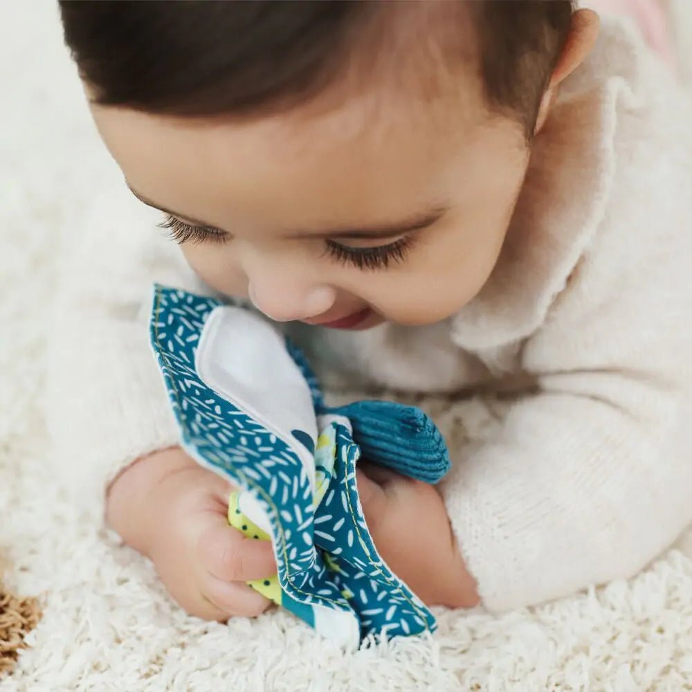 Miniland Crinkly Sensory Cloth page - Sea Lion (0 - 6months) - Timeless Toys