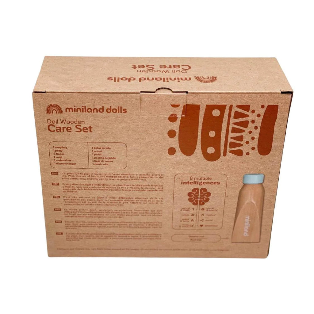 Miniland Wooden Doll Care Set - Timeless Toys