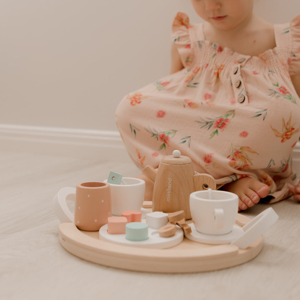 Miniland Wooden Tea Set - Timeless Toys