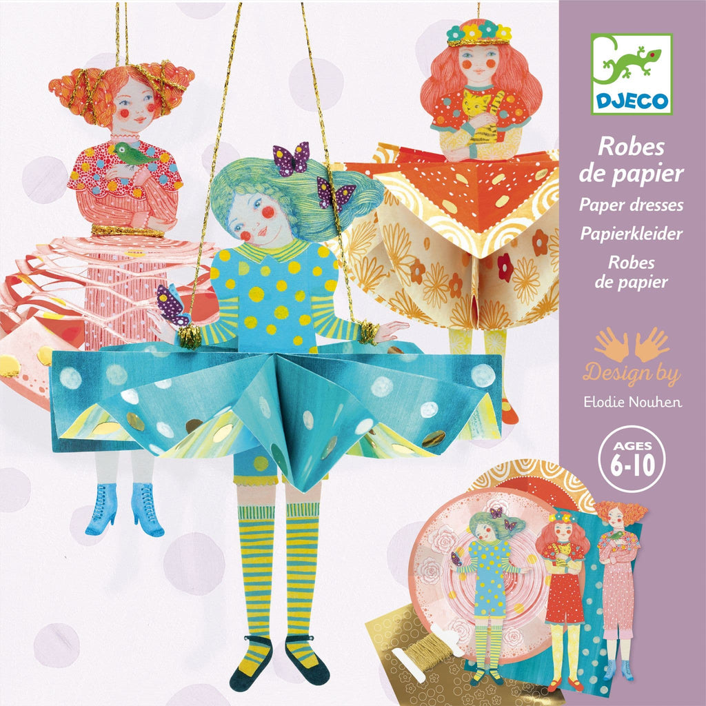 Paper Dresses Folding Art by Djeco - Timeless Toys